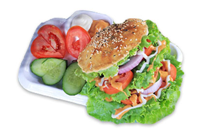 إيجو برجر مع البيض