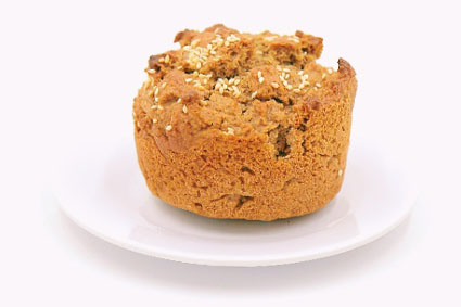 كب كيك اللوز مع الشوفان