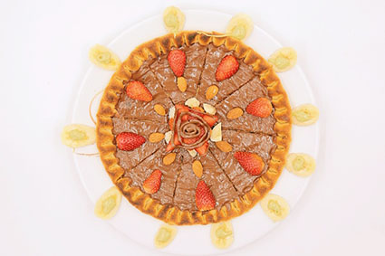 بيتزا بالشوكلاتة 