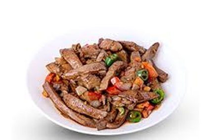 كبدة غنمي مع الخضار