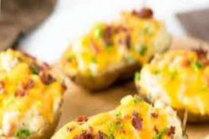 شرائج البطاطس مع الجبنة بالفرن